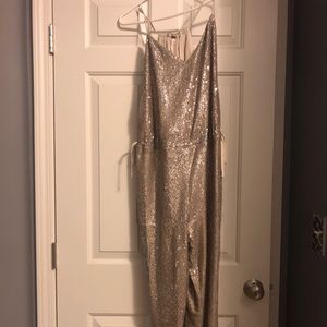 Free People Sequin Jumpsuit